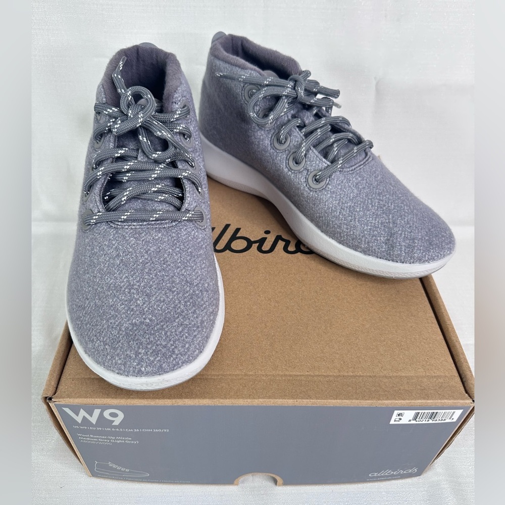 Allbirds Women’s Wool Runner-up Mizzle Grey 
Women’s Size 9 New in Box